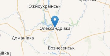 Map Oleksandrivka (Voznesenskiy r-n)