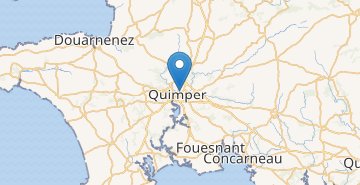 Mapa Quimper