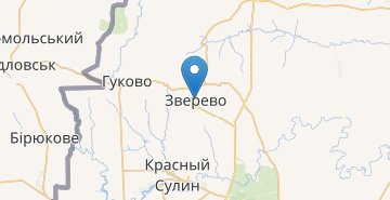 Карта Зверево