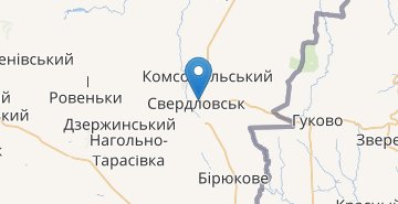 地图 Sverdlovsk (Dovzhansk)