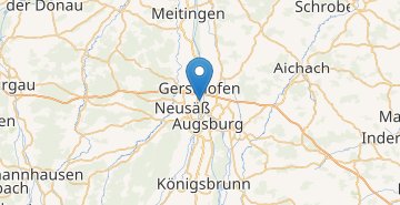 Mapa Augsburg