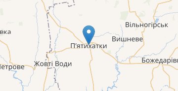 地图 Pyatikhatky (Dnipropetrovska obl.)