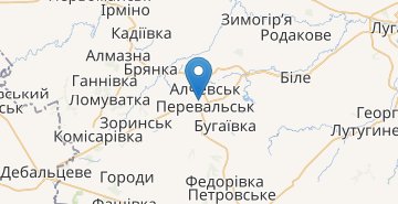 Mapa Alchevsk