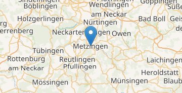 地图 Metzingen