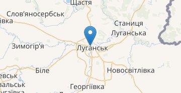 Mapa Lugansk