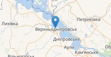Mapa Verkhnodniprovsk