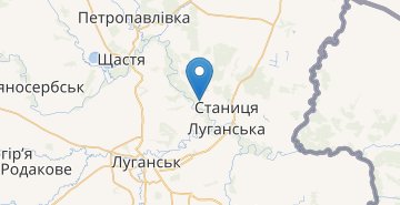 Карта Станица Луганская