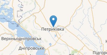 Mapa Petrykivka