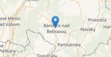 Карта Бановце-над-Бебравоу