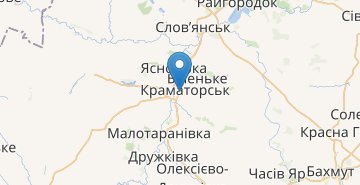 Карта Краматорск
