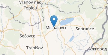 Map Michalovce