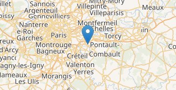 Mapa Champigny-sur-Marne