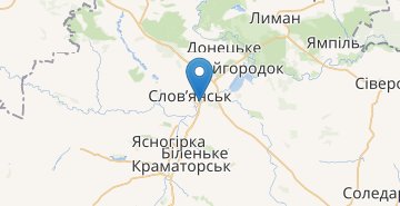 Карта Славянск