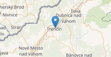 Mapa Trenčín
