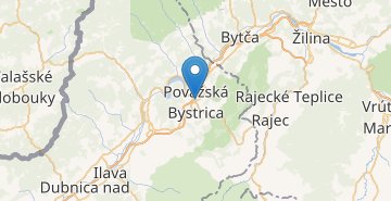 Карта Поважска-Бистрица