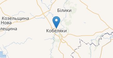 Mapa Kobeliaky