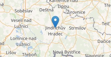 Карта Йиндржихув-Градец