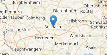地图 Ansbach