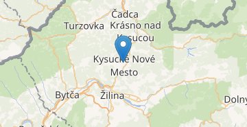 Mapa Kysucké Nové Mesto