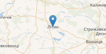 Мапа Літин