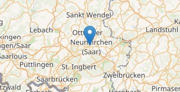 Mapa Neunkirchen, Saarland