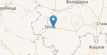 Карта Тетиев