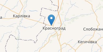 Карта Песчанка (Красноградский район)