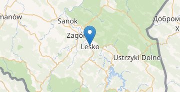 Mapa Lesko
