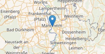Mapa Mannheim