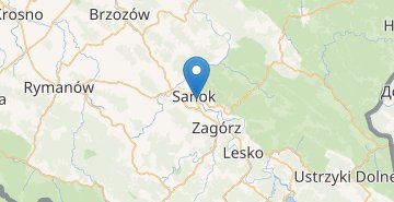Mapa Sanok