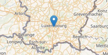 Mapa Luxemburg