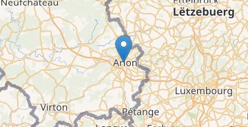 Mapa Arlon
