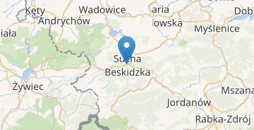 Map Sucha Beskidzka