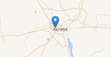Карта Актобе