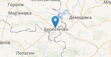 Mapa Berestechko