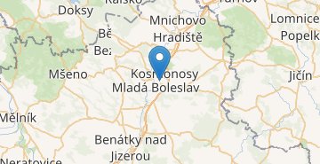 Mapa Mlada Boleslav
