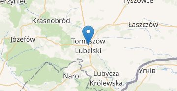 Карта Томашув-Любельский