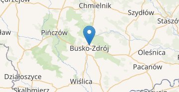 Map Busko-Zdrój