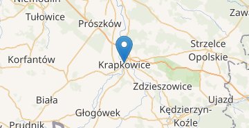 Mapa Krapkowice