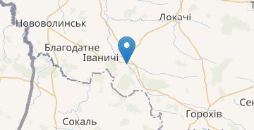 Карта Павловка (Иваничевский р-н)