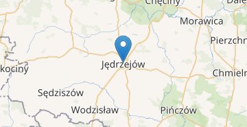 Mapa Jedrzejow