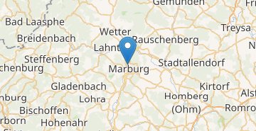 Mapa Marburg