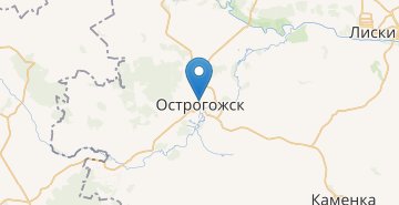 Mapa Ostrogozhsk