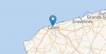 Mapa Calais