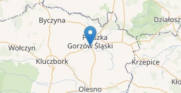 Карта Гожув-Слёнски