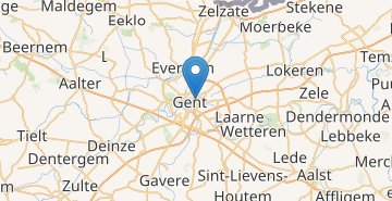 Карта Гент