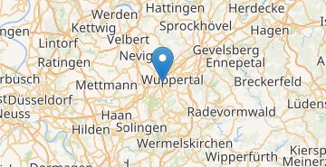 地图 Wuppertal