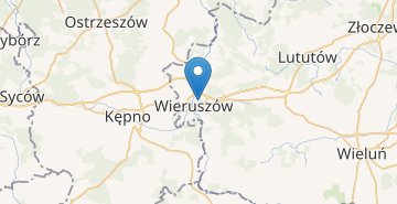 地图 Wieruszów