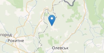 Map Komsomolske (Olevskiy r-n)