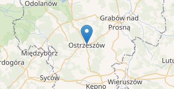 地图 Ostrzeszow